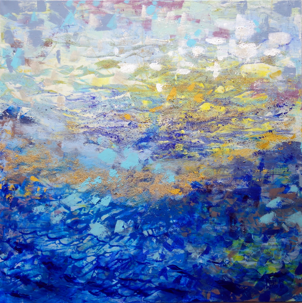 Abstract painting Blue Monday