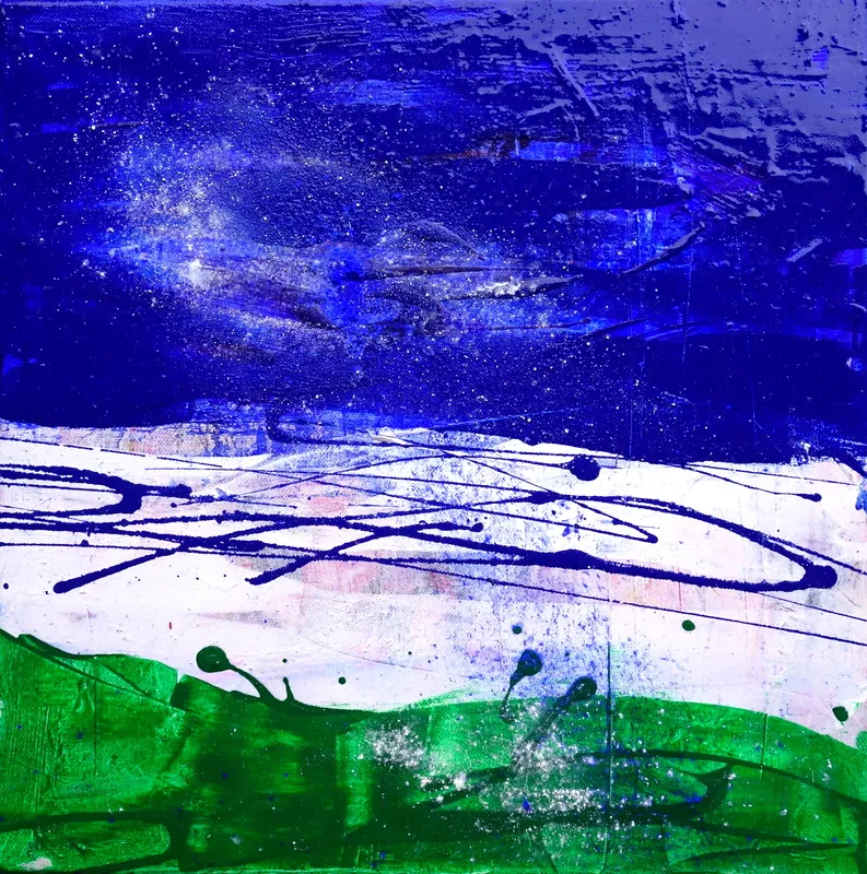 Blue White Green
