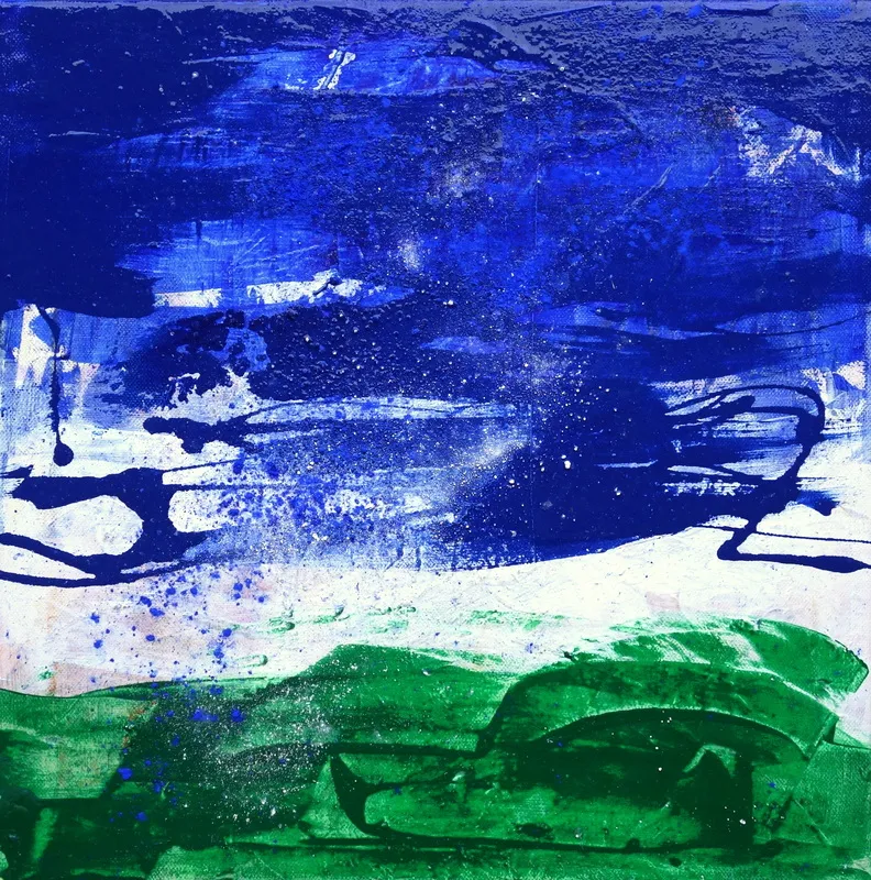 Blue White Green