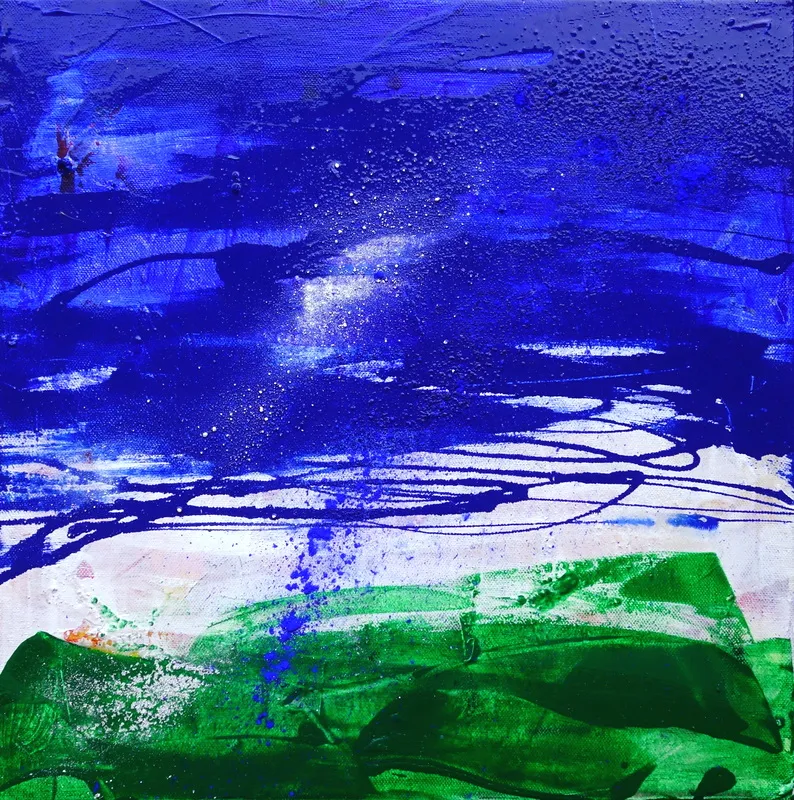 Blue White Green